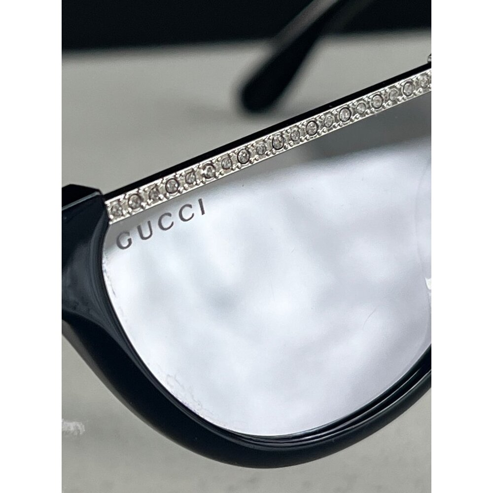 GUCCI Novelty GG1368S001 Round BLACK CRYSTAL Sunglasses - Picture 10 of 11